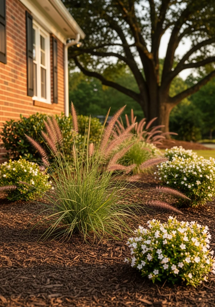 Close-up of a homeowner and technician discussing property maintenance on a Chapel Hill front porch.
